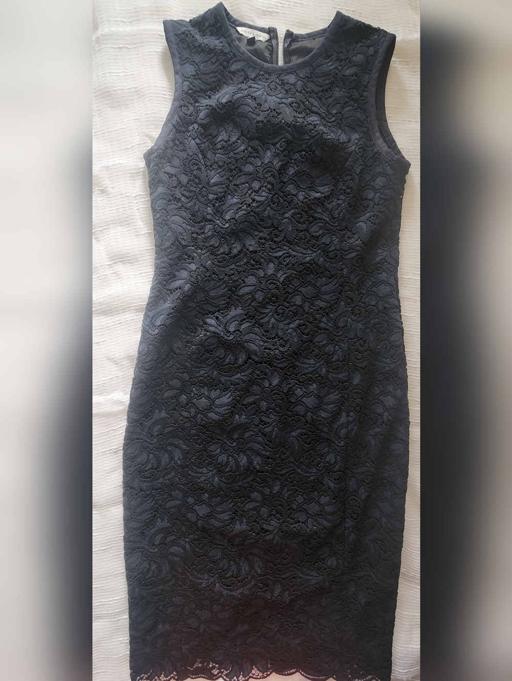 Sleeveless Black Lace Mini Dress - Elegant Evening Style